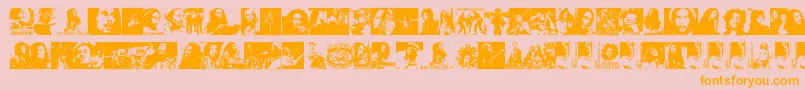 BobTheLionSinger Font – Orange Fonts on Pink Background