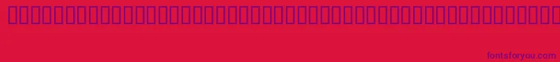 Jaime Font – Purple Fonts on Red Background