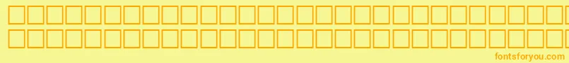Шрифт FretscRegular – оранжевые шрифты на жёлтом фоне