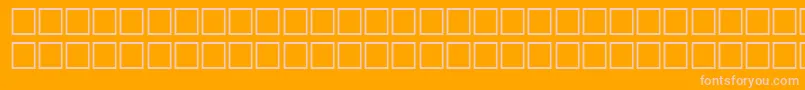 Fonte FretscRegular – fontes rosa em um fundo laranja