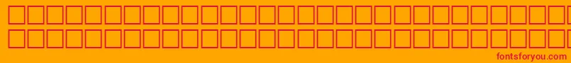 FretscRegular Font – Red Fonts on Orange Background