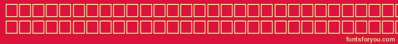 FretscRegular Font – Yellow Fonts on Red Background