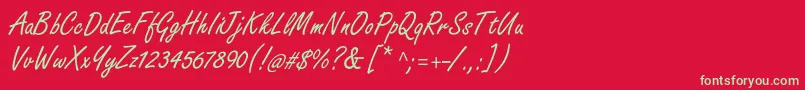 Freestylescriptstd Font – Green Fonts on Red Background