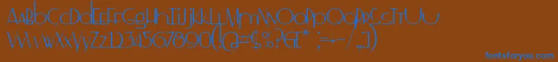 More about SsDrebeden Font SsDrebeden Font – Blue Fonts on Brown Background