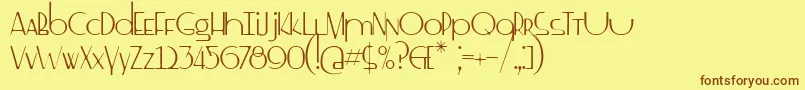 Más sobre la fuente SsDrebeden fuente SsDrebeden – Fuentes Marrones Sobre Fondo Amarillo