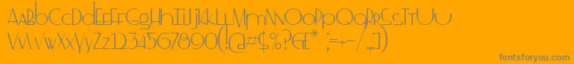 Шрифт SsDrebeden – серые шрифты на оранжевом фоне