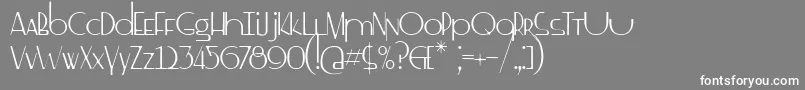 SsDrebeden Font – White Fonts on Gray Background