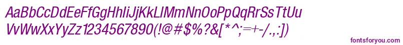 SansCondensedItalic Font – Purple Fonts