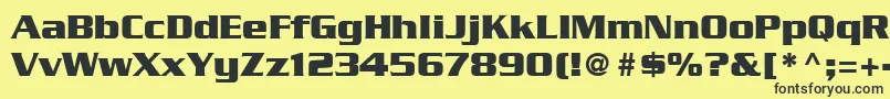 SerpentineLtBold Font – Black Fonts on Yellow Background