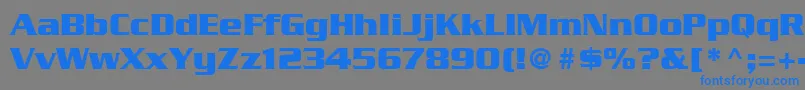 SerpentineLtBold Font – Blue Fonts on Gray Background