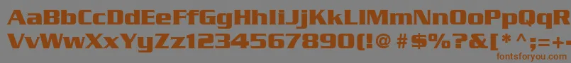 SerpentineLtBold Font – Brown Fonts on Gray Background