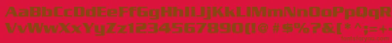 Шрифт SerpentineLtBold – коричневые шрифты на красном фоне
