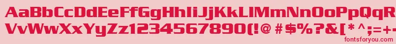 SerpentineLtBold Font – Red Fonts on Pink Background