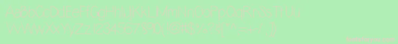 Lazyday Font – Pink Fonts on Green Background