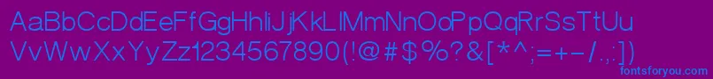 Шрифт VeronaCyrillic – синие шрифты на фиолетовом фоне