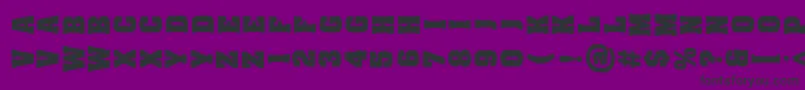 AachenVertical Font – Black Fonts on Purple Background