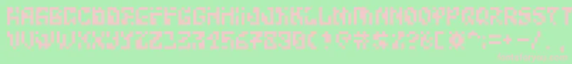 Шрифт BitwiseAlpha – розовые шрифты на зелёном фоне