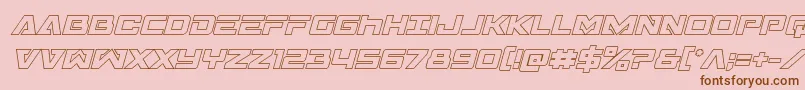 Transamericaoutital Font – Brown Fonts on Pink Background