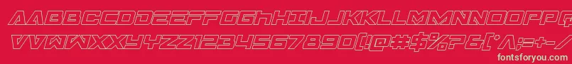 Transamericaoutital Font – Green Fonts on Red Background