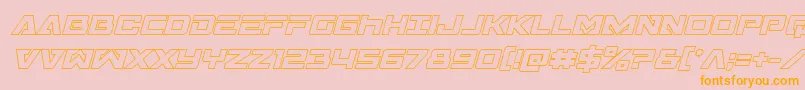 Transamericaoutital Font – Orange Fonts on Pink Background