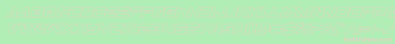 Transamericaoutital Font – Pink Fonts on Green Background