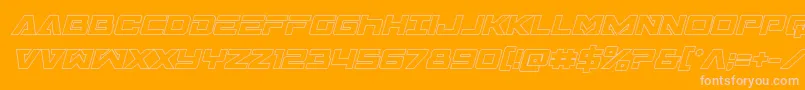 Transamericaoutital Font – Pink Fonts on Orange Background