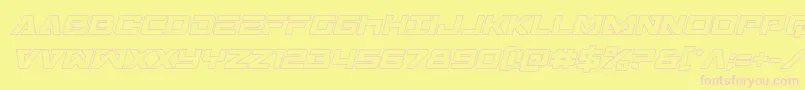 Transamericaoutital Font – Pink Fonts on Yellow Background