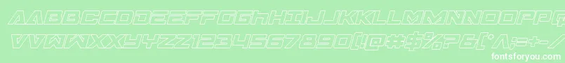 Transamericaoutital Font – White Fonts on Green Background
