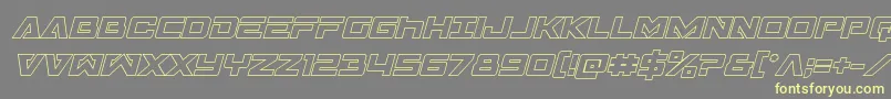 Transamericaoutital Font – Yellow Fonts on Gray Background