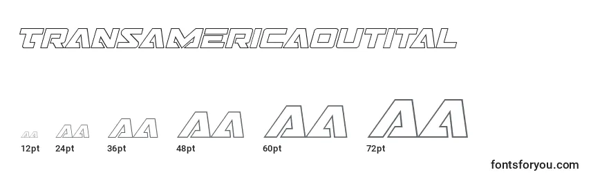 Transamericaoutital Font Sizes