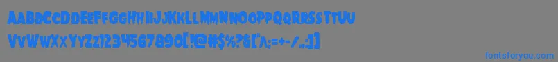 Goblincreekcond Font – Blue Fonts on Gray Background