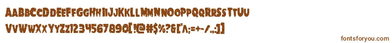 Goblincreekcond Font – Brown Fonts on White Background