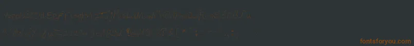 Шрифт Degueulasse – коричневые шрифты на чёрном фоне