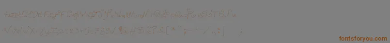 More about Degueulasse Font Degueulasse Font – Brown Fonts on Gray Background