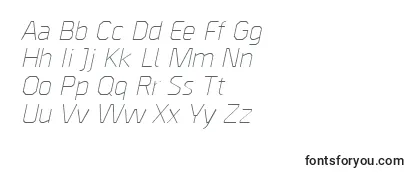 BordaLightitalic Font