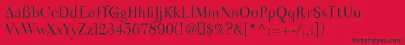 Nigma Font – Black Fonts on Red Background