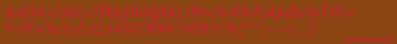 Nigma Font – Red Fonts on Brown Background