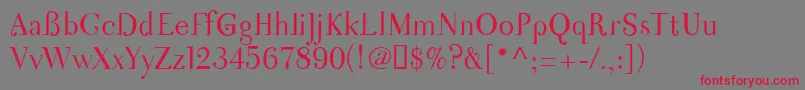 Nigma Font – Red Fonts on Gray Background