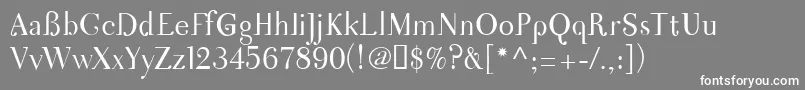 Nigma Font – White Fonts on Gray Background