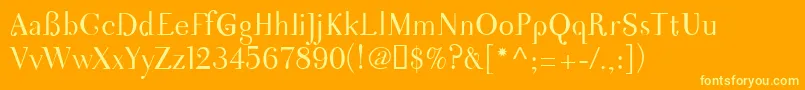 fuente Nigma – Fuentes Amarillas Sobre Fondo Naranja