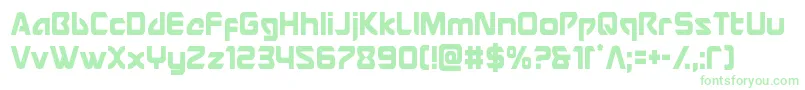 Шрифт Usangelcond – зелёные шрифты на белом фоне