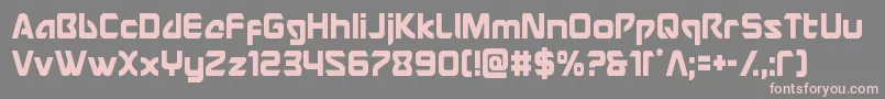 Usangelcond-Schriftart – Rosa Schriften auf grauem Hintergrund