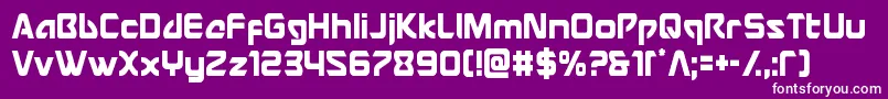 Usangelcond Font – White Fonts on Purple Background