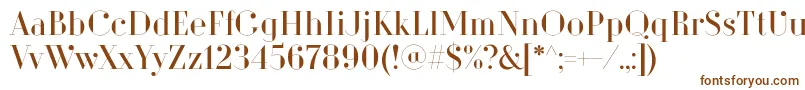 DitaSweet Font – Brown Fonts on White Background