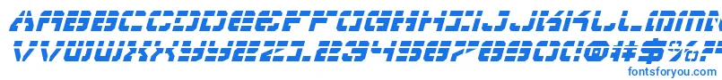 Шрифт Vyperli – синие шрифты на белом фоне