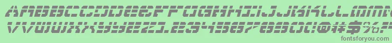 Vyperli Font – Gray Fonts on Green Background