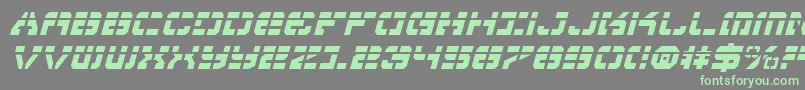 Vyperli-fontti – vihreät fontit harmaalla taustalla