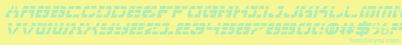 Vyperli Font – Green Fonts on Yellow Background