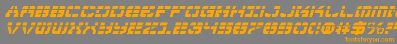 Vyperli Font – Orange Fonts on Gray Background