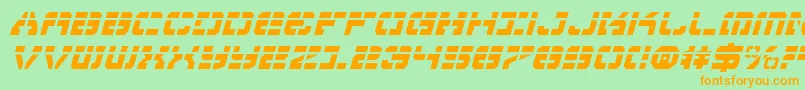 Vyperli Font – Orange Fonts on Green Background